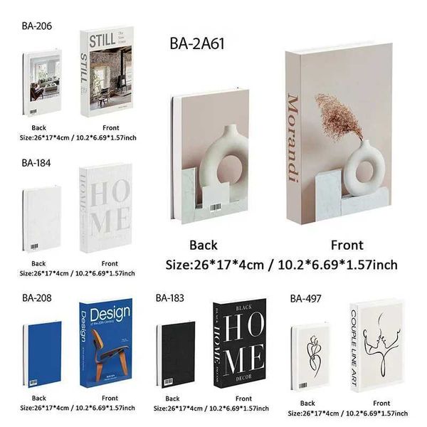 Fashion brand customized luxury decoration book perfume girl home decoration magazine fake book coffee table storage box art decoration W240