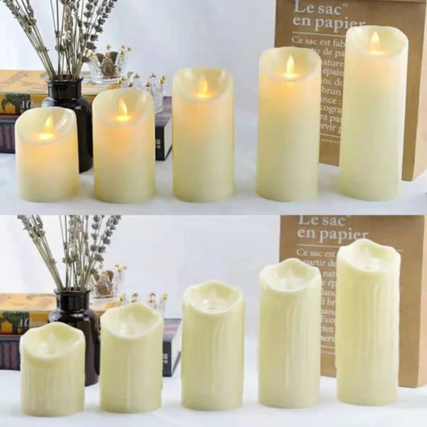 Flameless Flickering Led Candles Light Tealight Led Battery Power Candles Lamp Electronic Votive Led Lamp Halloween Home Decor 240827