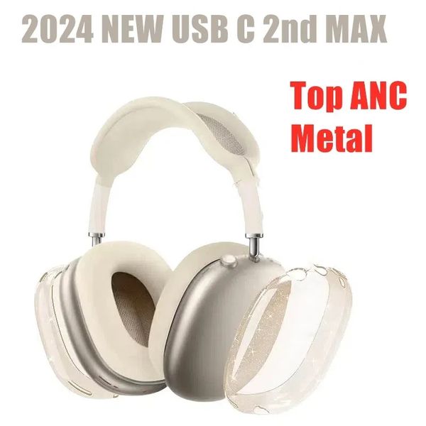 New For Airpods Max 2nd Headband Headphone Earphones Accessories Transparent TPU Solid Silicone Waterproof Protective case AirPod Max Headph