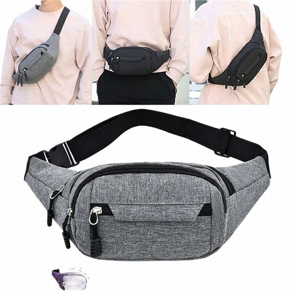 hip Belly Banana Bum Chest Belt For Men Women Waist Bag Male Female Fanny Pack Pouch Murse Purse Kidney Row Bumbag G4ZN#