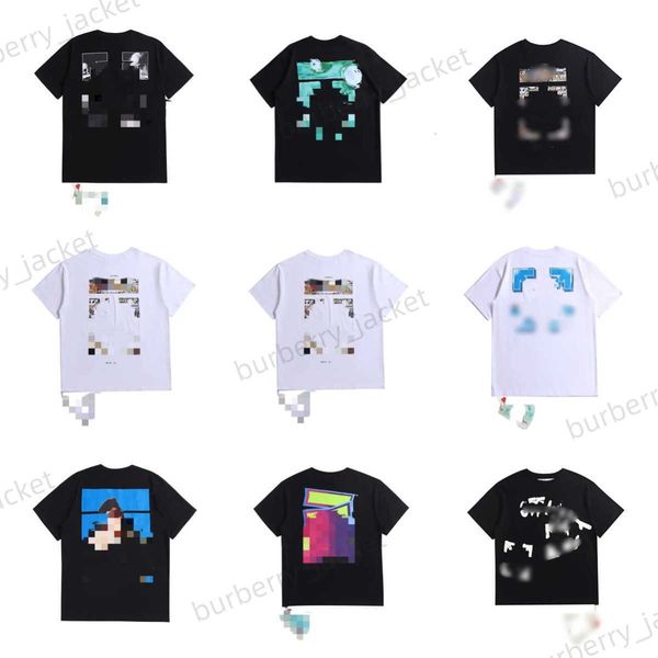 Summer off whiteT-Shirt Mens Womens Designers Off W T-shirts Loose Tees Tops Man Casual x Frame Shirt Luxurys Clothing Streetwear Shorts Sle