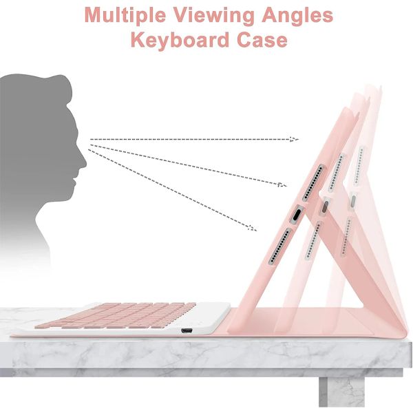 Keyboard Case for iPad 10.2&quot; 9th 8th 7th Generation, Tablet Cover for iPad 10.2 Inch-iPad Air 10.5&quot;(3rd Gen)-iPad Pro 10.5 inch