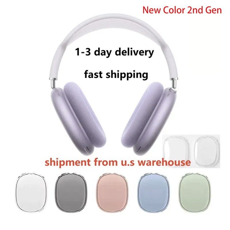 USA Stock For B1 P9 Pro Max 2nd Bluetooth Headband Headphone Accessories Transparent TPU Solid Silicone Waterproof Protective