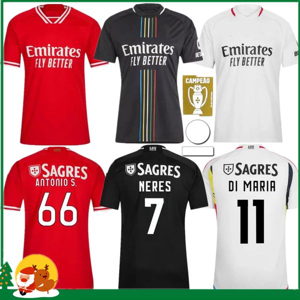 23 24 BenficaS soccer jerseys SEFEROVIC WALDSCHMIDT PIZZI RAFA G.RAMOS 2023 2024 Home Away Men kids kit Football shirts OTAMENDI Kokcu Di Ma