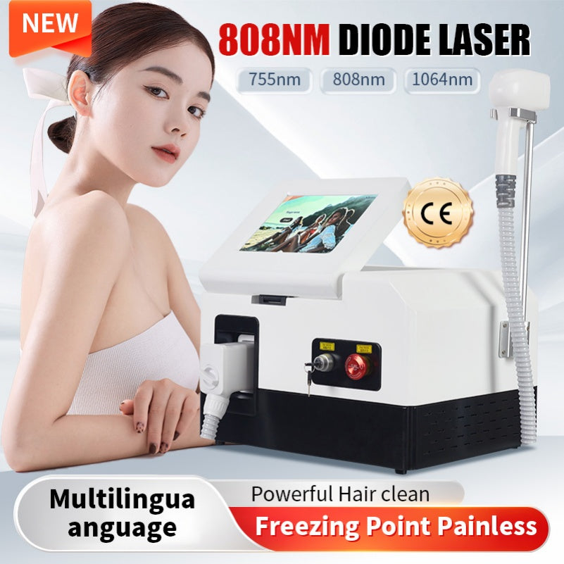 808nm+1064nm+755nm Three Wavelength 3000W Latest Diode Laser Hair Removal Equipment Painless And Permanent Power