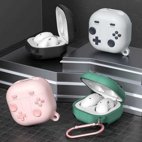 Earphone Accessories 3D Earphone Case Game Console Styling Cartoon Style Storage Shell Dustproof Silicone for Samsung Galaxy buds live-2-pro