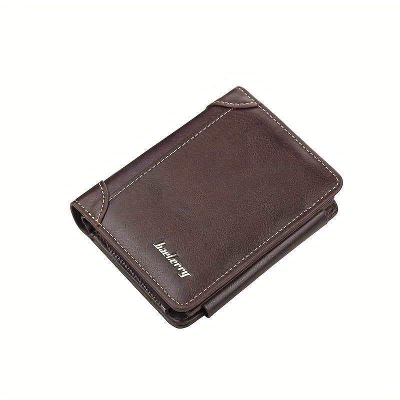 TEMU Wallet For Men Bifold Stylish Wallet Slim Includes Id Window And Credit Card Holder