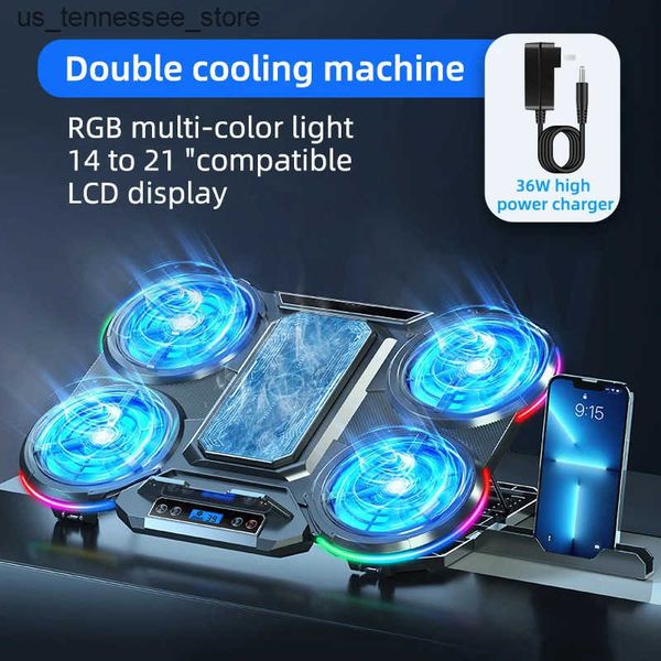 Laptop Cooling Pads Notebook Cooler Silent Fan Cooling Semiconductor Cooling gaming Notebook Air Pressure Water Cooling Display Stand 8-spee