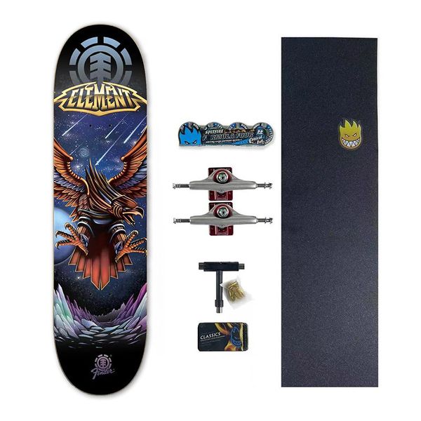 ELEMENT Double Flip Four Wheel Scooter Assembly Full Board Made of Maple 7.75-8.0-8.25-8.5inch