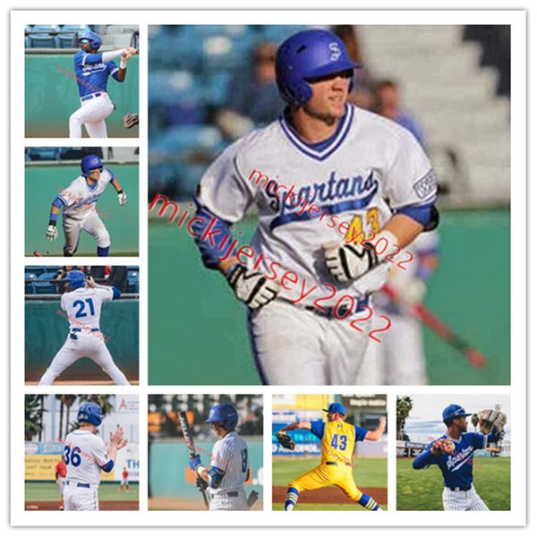 San Jose State Spartans Baseball Jersey Custom Stitched Joey Cammarata Casey Spencer Carter Heninger Theo Hardy Jackson Forbes Ethan Ross Sa