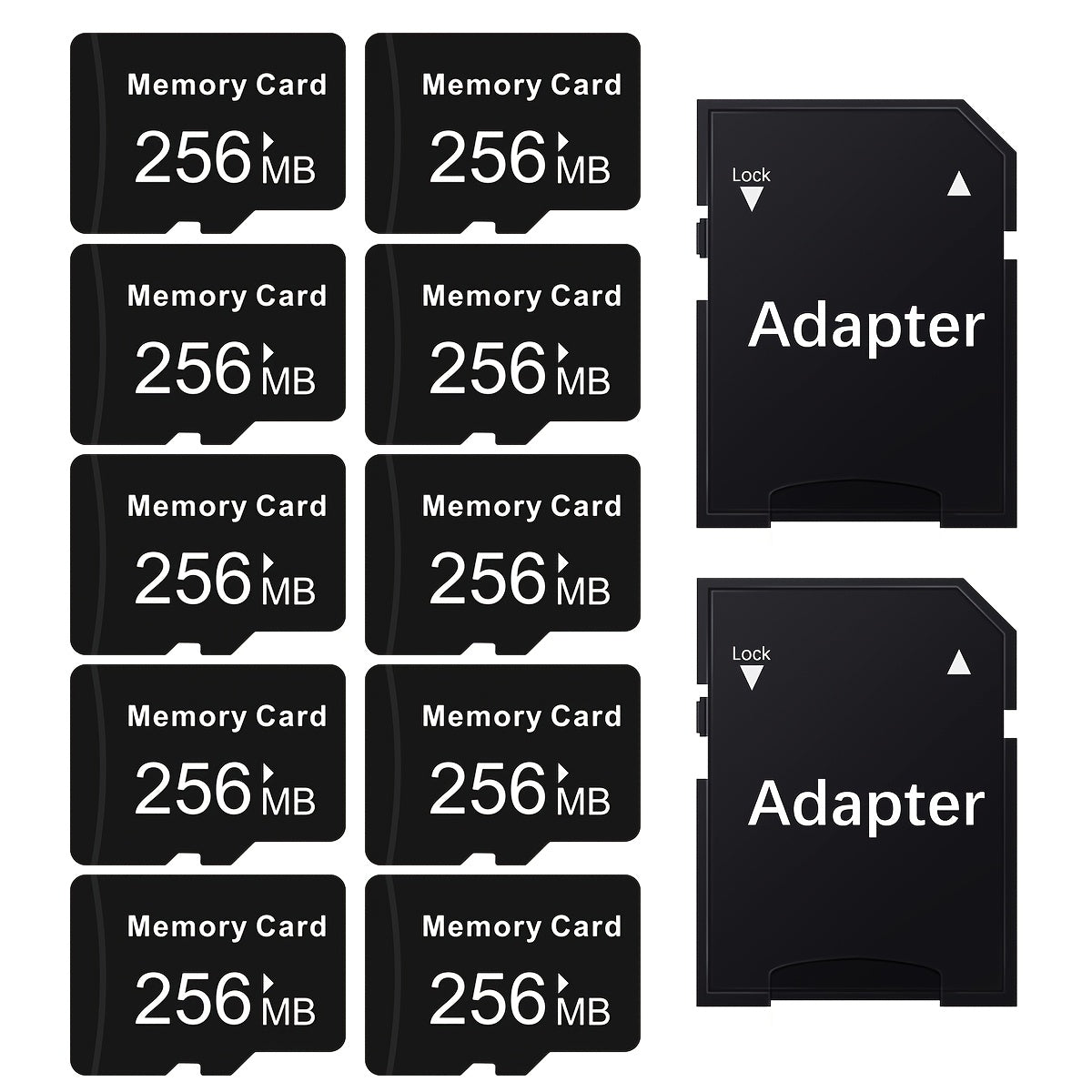 TEMU Topesel 10pcs Micro Sd Cards Tf Memory Cards For Smartphone, Tablet, Camera, Pc, Car Audio, Game Console - Durable & Reliable Multi-device