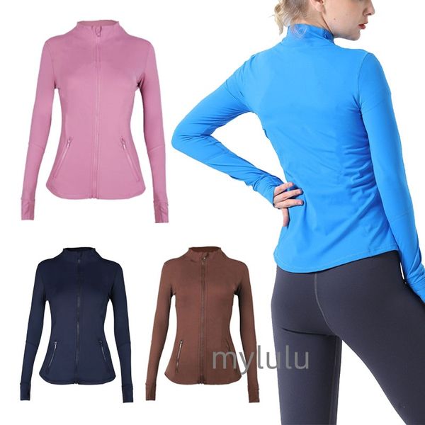 Womens Yoga Jacket Workout Sport Coat Fitness Jacket Sports Quick Dry Activewear Solid Zip Up Sweatshirt Sportwear Jacket new