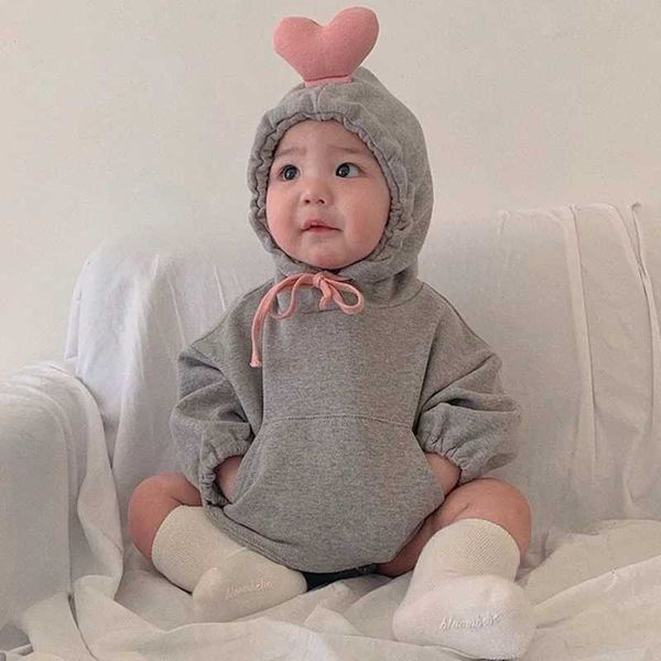 Clothing Sets Spring Autumn Baby Girls Clothing Cotton Love Patchwork Hoodies Drawstring Romper Suit Skinny Spliced Tights Socks Kids Outfit