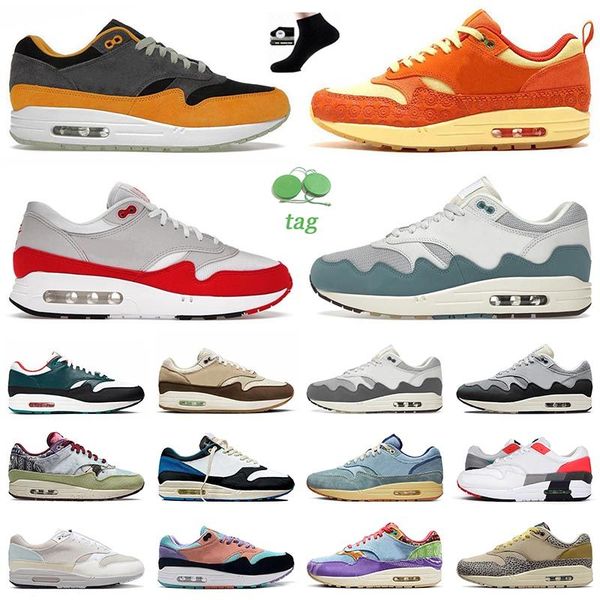 2023 fashion Running Shoes 1 87 Mens Womens us13 Patta Waves Noise Aqua Somos Familia Big Bubble Sport Red Duck Honey Dew Wabi Sabi Sports o