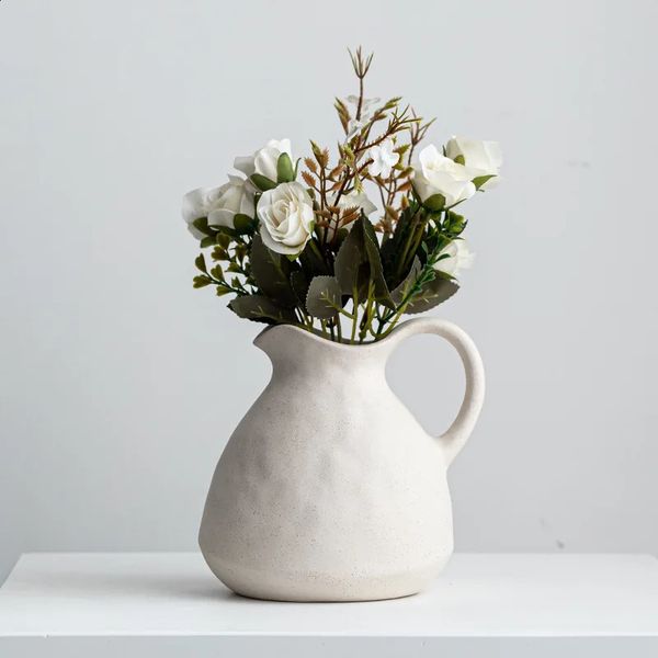 Ceramic Vase Home Decor Nordic Wedding Decoration Desktop Art Flower for Accessories Drop 241120