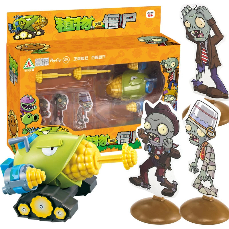 Plants Vs. Zombies 2 Licensed Cob Cannon Zombie Pull-Back Vehicle Battle Set Bulk Stock - Collectible Action Figure Toy with Target Game Kids Gift
