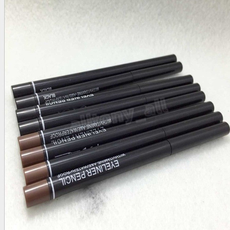 Retractable black and brown eyeliner Pencil Automatic Rotating Sweatproof Natural Easy to Wear luxury Makeup Eyebrow Eyeliners Pencils
