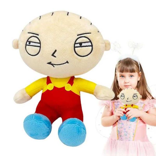 Anime Stewie Brian Plush Toy Soft Stuffed Animal Puppy Dog Plush Doll Kids Toys Throw Pillow Children Birthday Christmas Gifts Y240731