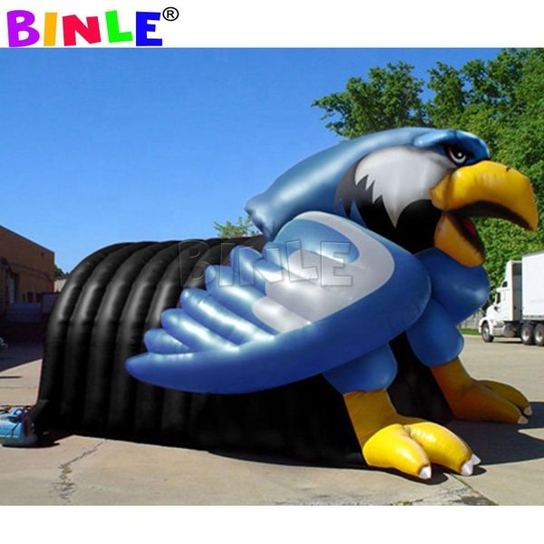 Factory Giant Custom Eagle Inflatable Mascot Tunnel,Football Entrance Tent For Stadium Decoration
