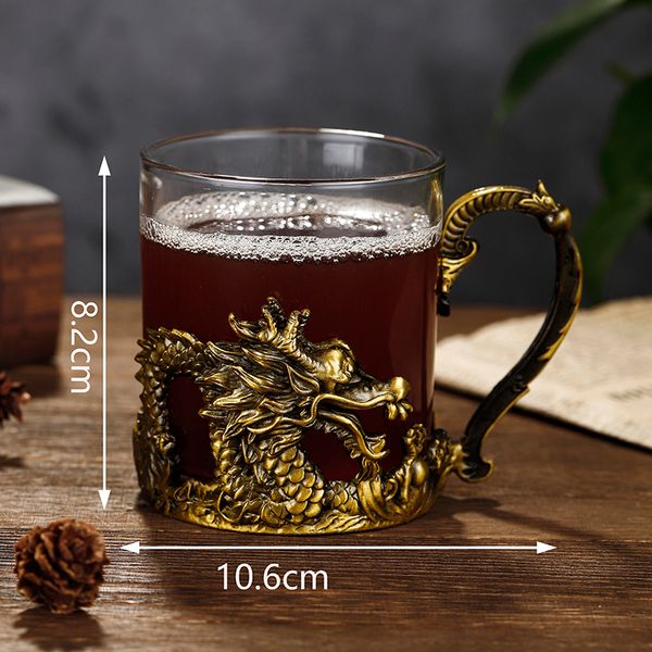 Whiskey Classic Dragon Head glass Brandy Glass Bar Special beer mug