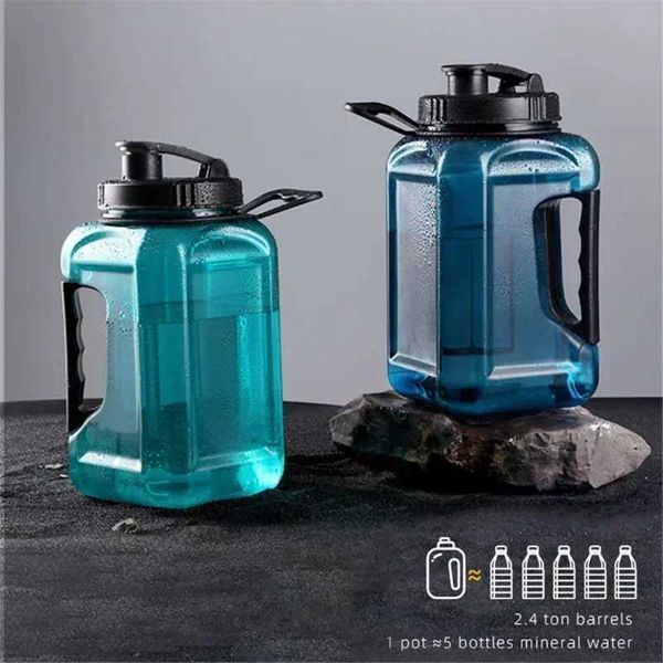2-liter Portab ak proof Kett plastic large acidic water bottle without bisphenol A for mens outdoor travel and fitness gym W241026