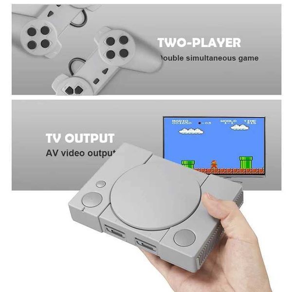 Game machine 8 Bit Retro TV AV Video Game Console With Two Gamepad Built-In 620 Games Handheld Gaming Player For PS1 Plug and play Z241102