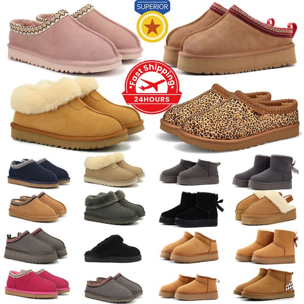 Slippers tazz desliza mulheres plataforma de tasmânia Sandal Leopard Shoes Prind Boots Woman Botas Taz Tazer Snow Boot Tasmans