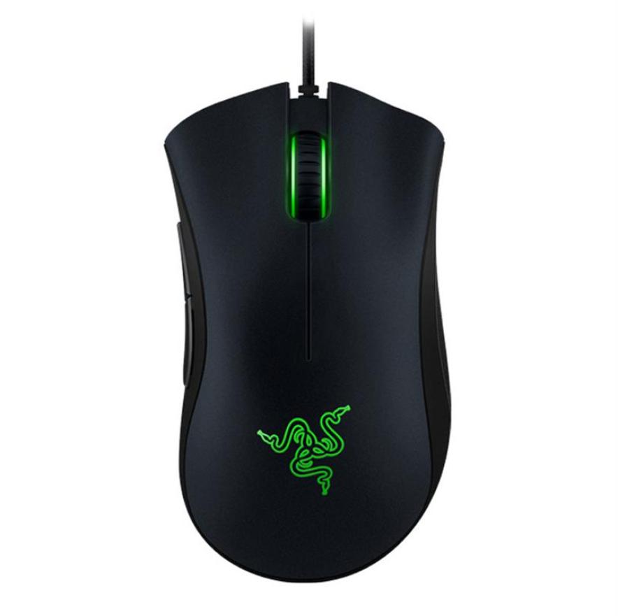 Razer DeathAdder Chroma Multi Color Ergonomic wired Gaming Mouse 6400 DPI Sensor Comfortable Grip Worlds Computer Gaming Mouse for3502763