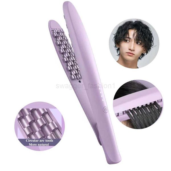 Fluffy Curling Iron Corn Beard Perm Grid Splint Electric Hair Root Negative Ion Curler Hair Styling ToolsB240719