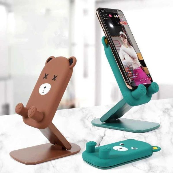 Cute Cartoon Holder Foldable Portable Cell Phone Stand Tablet Support Desktop Handset Mounting for Mobile Phone for iPad iphoneM240725
