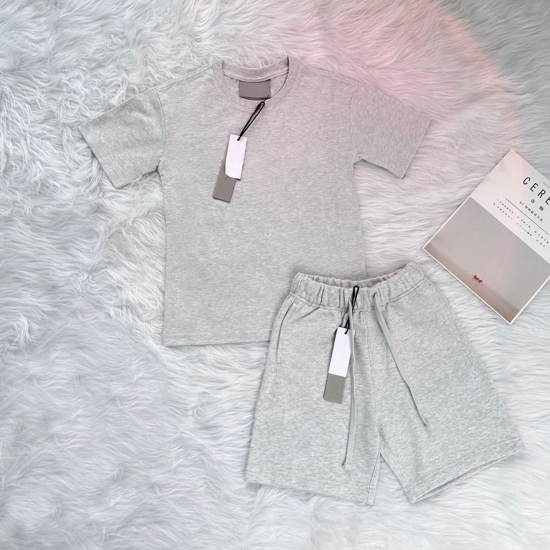 K424 kids clothes designer sets boys casual baby tracksuits kid girls toddlers t-shirts & shorts infants pullover childrens pants black tshirts