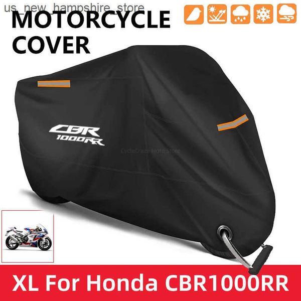 Capa de motocicleta Tampa de motocicleta à prova d'água Scooter ao ar livre UV Protetor de pó Capa de chuva para Honda CBR 1000RR CBR1000RR