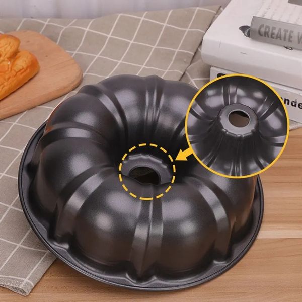 24cm Chiffon Cake Molder Carbon Steel Pumpkin Cake Baking Pan Bakeware Non-stick