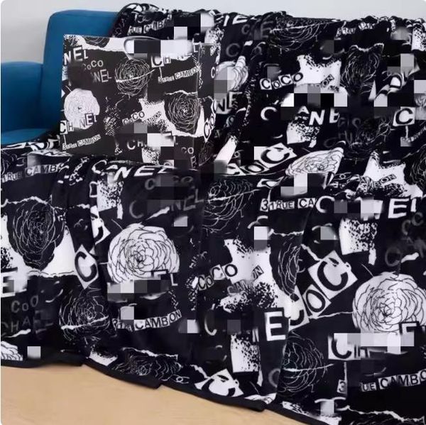 2024 Soft warmth long wool throw blanket autumn winter thick home crochet fleece cashmere portable textiles supplies super soft large size c