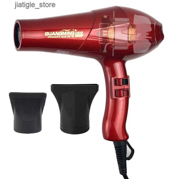Hair Dryers Real 2000W Professional Powerful Hair Dryer Fast Heating Hot And Cold Adjustment Ionic Air Blow Dryer For Hair Salon Use J241115