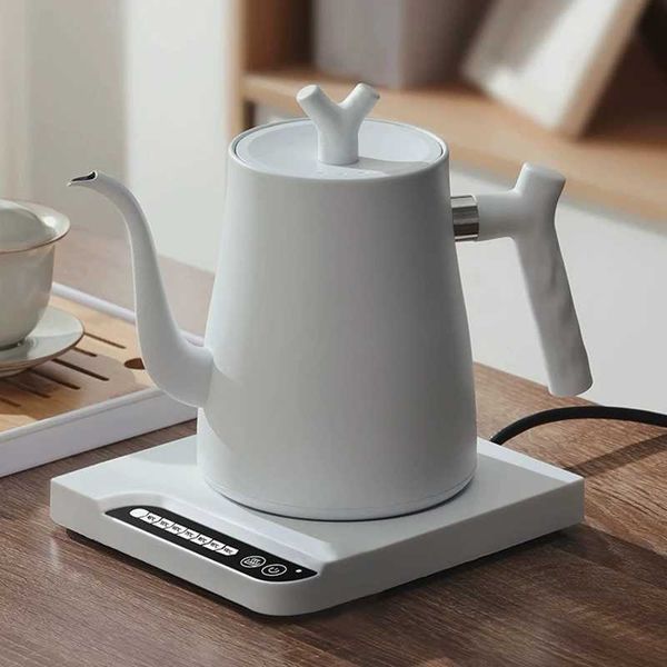 1000W Gooseneck electric kettle manual brewing coffee pot intelligent temperature control teapot 1.0L slim mouthed pot boiling kettle Y24092