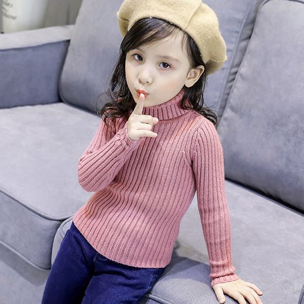 k130 Toddler & Baby Turtleneck Sweatshirt Set - Warm and Cozy Knitwear for Little Ones