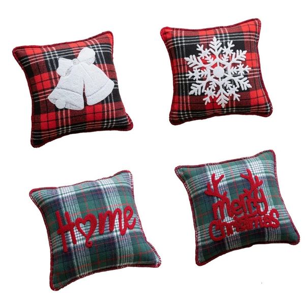 H7EA Sofa Decoration Christmas Pillowcase Decoration Pillowcase Family Dormitory Bedroom Protective Cover 241107
