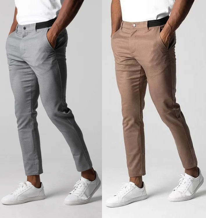 Men&#039;s casual pants for foreign trade breathable men&#039;s clothing Japanese youth business versatile cotton pants
