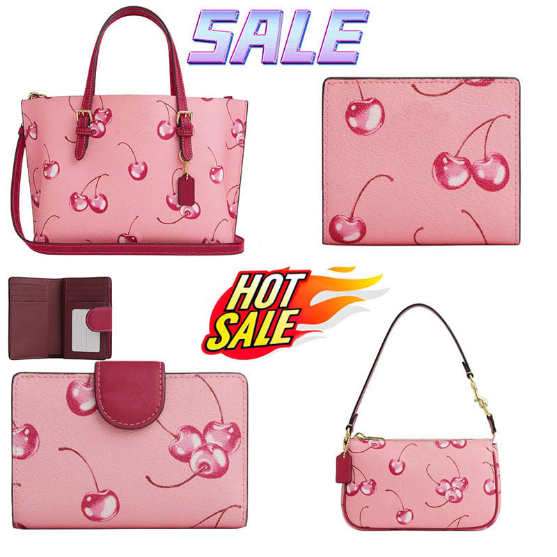 Cherry bag shoulder Bag charm Women Axillary designer handBag bag Purse leather Bags Top Quality Fashion Satchel Bag Distress wallets