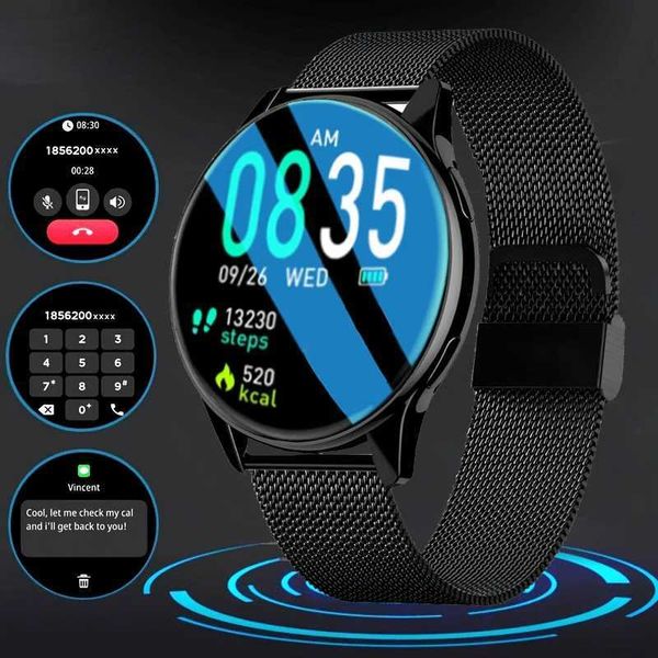 New Smartwatch 2024 Wireless Charging Smart Watch For Men Wen reloj hbre Watches Fitness Bracelet Cust Faces Z241227