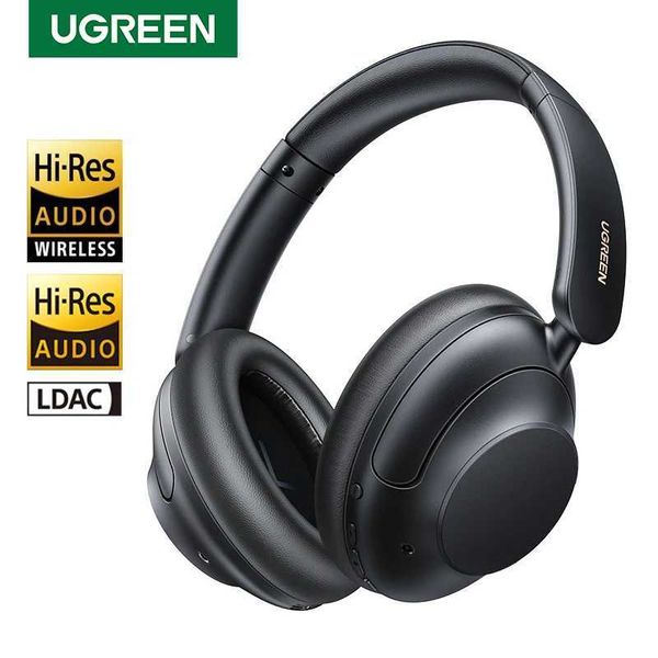 Headsets UGREEN HiTune Max5 Hybrid Active Noise Cancelling Headphones Hi-Res LDAC Sound Bluetooth 5.0 Headphones Multipoint Connection J2401