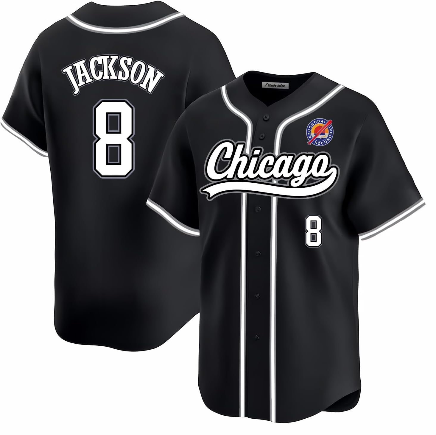 Mens-Youth Chicago ed 41 Garrett 1 Nick 20 Miles 24 Cody 8 Ian 40 Mike Custom Baseball Jerseys