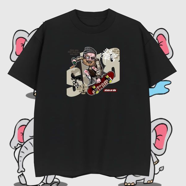 New Arrival T Shirts Men skateboarding 230g 100% Cotton Men Tees Daily Outfit O Neck Short Sleeves Graphic Loose Fit Polos