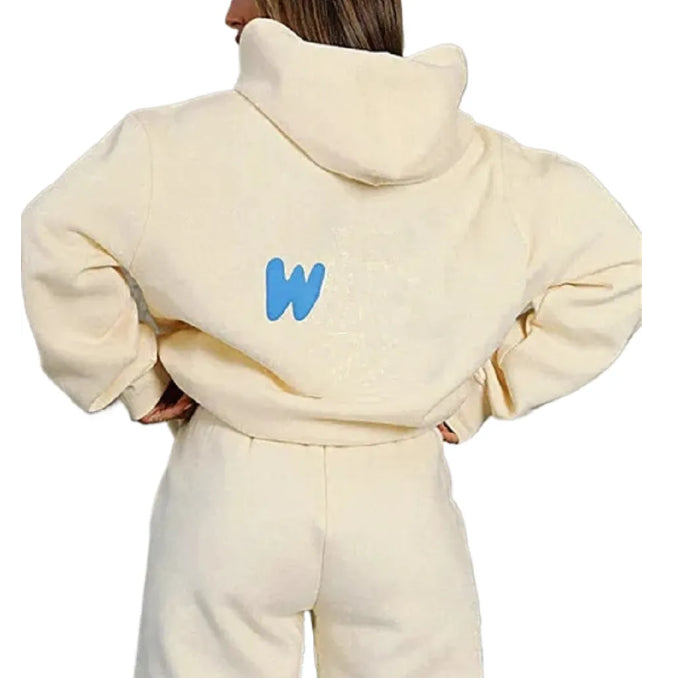 tracksuits women tracksuit set 2piece women hoodie tracksuit polyester streetwear hooded sweatshirt sportswear women designer trackset