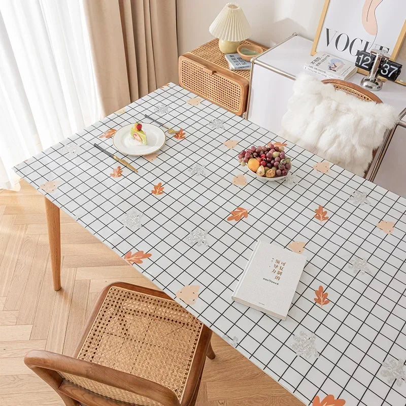 Table Cushion PVC Dining Table Desk Cloth Coffee Taloth Decoration Table Mariage Mantel SPNK01