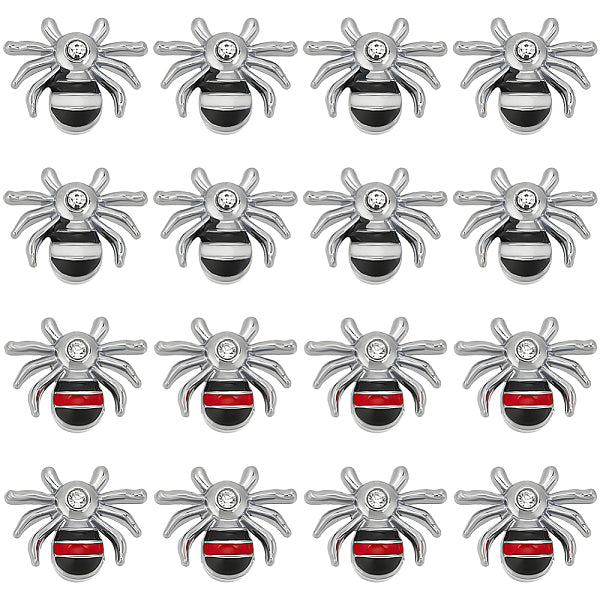 32pcs 2 Farben Legierung Strass Slide Charms slide