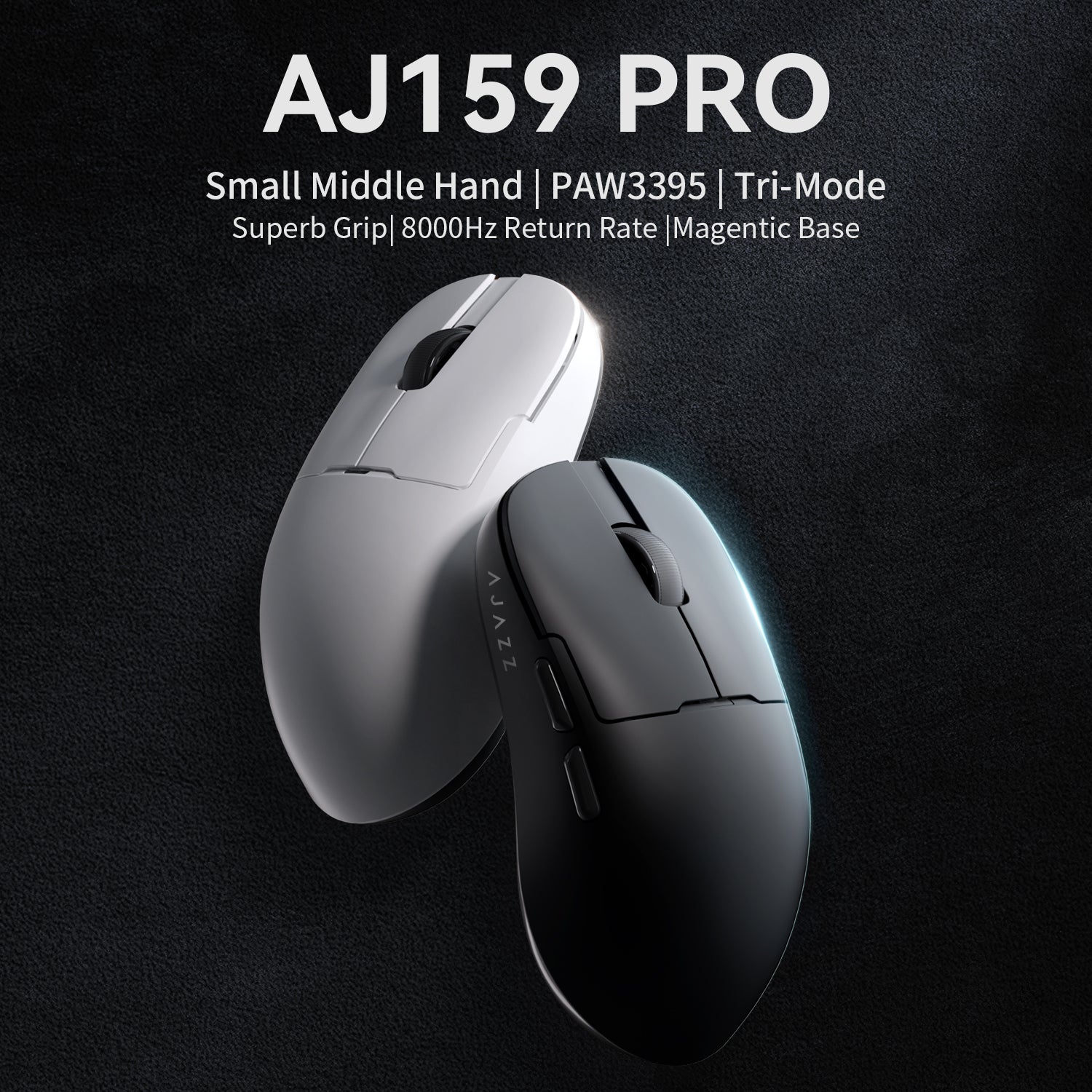 AJ159PRO Wireless Gaming Mouse, 3395 chip, lightweight three-mode e-sports game 8K.