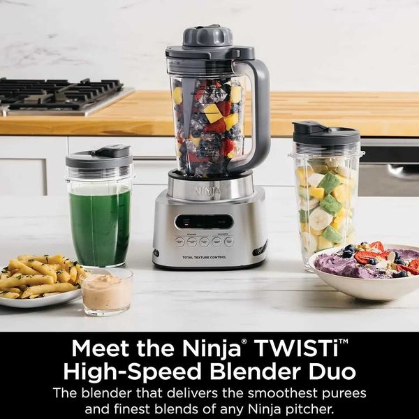 Juicers Ninja SS151 TWISTi Blender DUO High-Speed 1600 WP Smoothie Maker Nutrient Extractor* 5 Functions Smoothie Spreads MoreL464