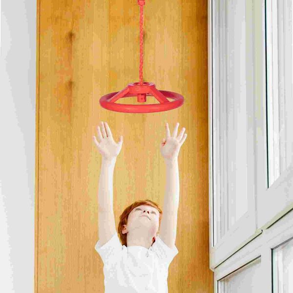 Swings Jumpers Bouncers Ninja Wheel Childrens Exercise Equipment Exercise Swing Ring Handle Gym Indoor Hanging Training Childrens Plastic Fi